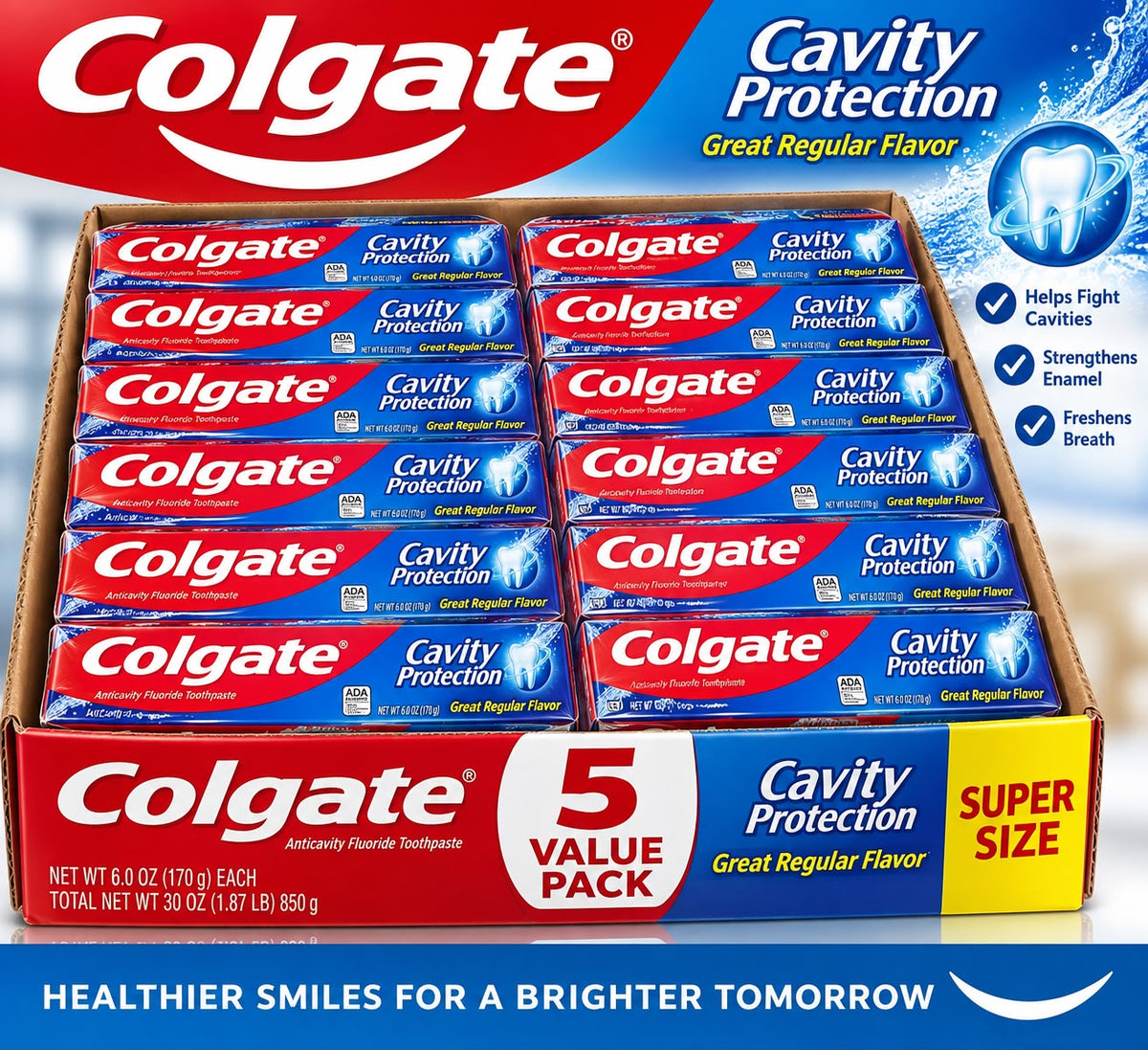 Colgate Anticavity Fluoride Toothpaste 40-piece wholesale box